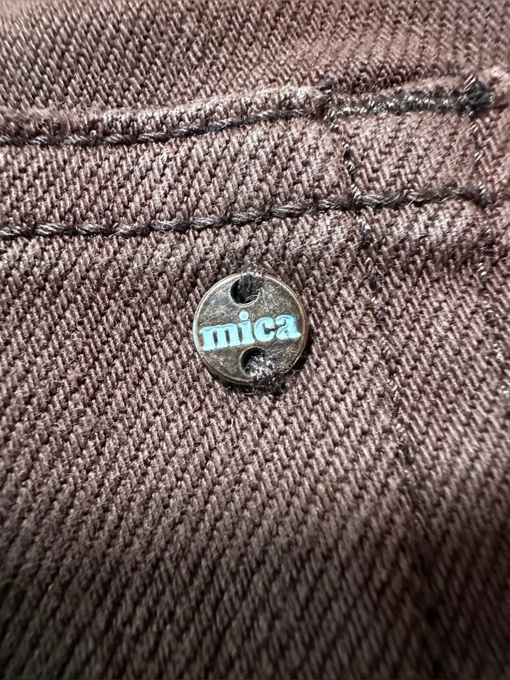 Mica Los Angeles • Chocolate Brown Straight Leg Jeans